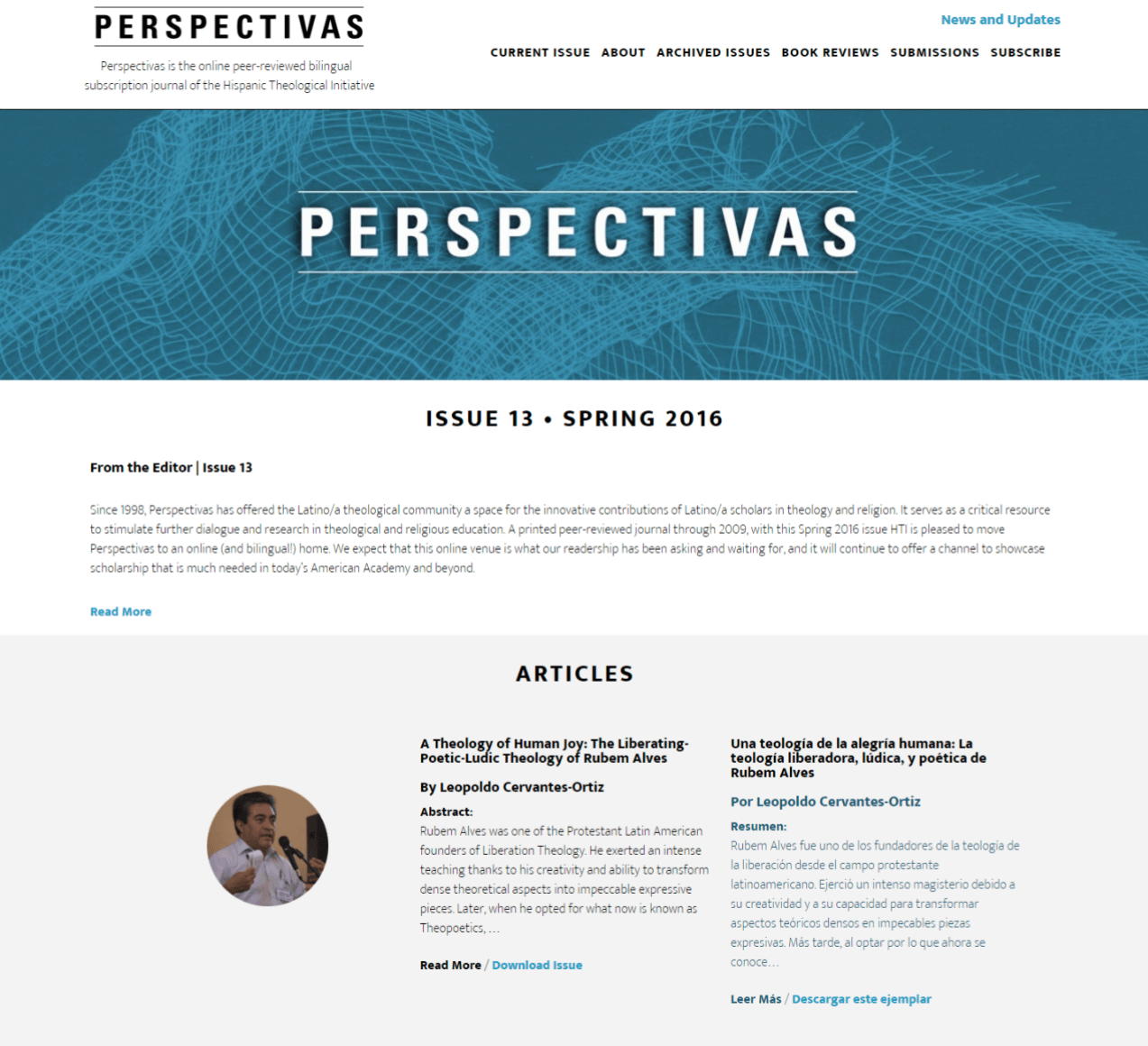 Perspectivas – Journal for the Hispanic_crop
